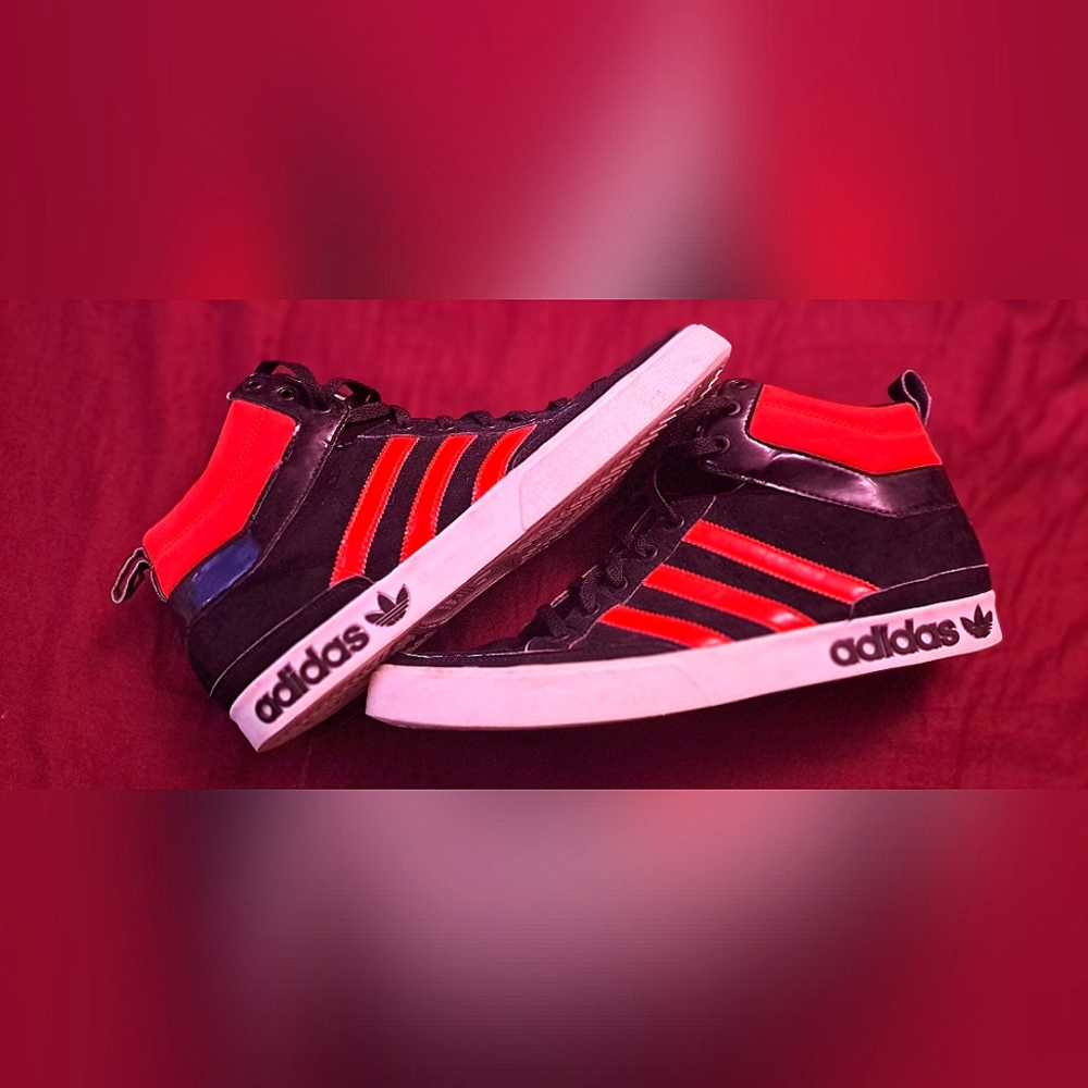 Adidas Male High Tops Black/Red Size 10 1/2 ART G47170
